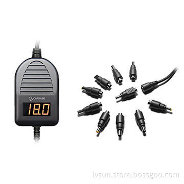 90W, 15-24V, 6A Output Universal Laptop Car DC Adapter with LED Display